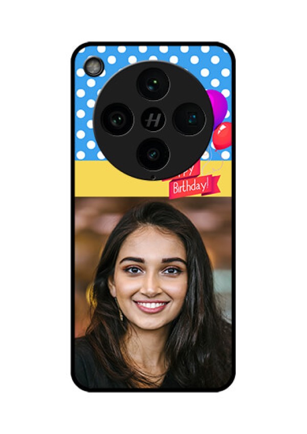 Find X8 Pro 5G Custom Glass Phone Case - Happy Birthday Design