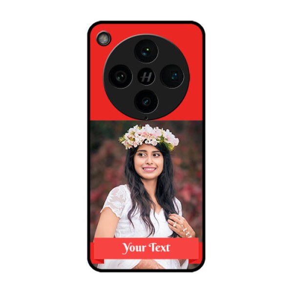Find X8 Pro 5G Custom Glass Phone Case - Simple Red Color Design Find X8 Pro 5G Custom Glass Phone Case - Simple Red Color Design