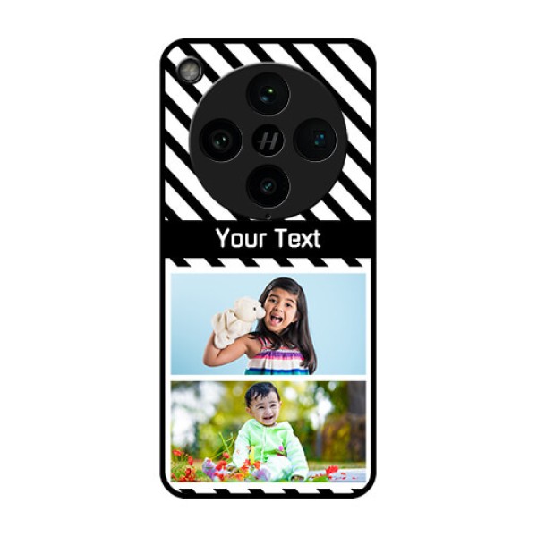Find X8 Pro 5G Custom Glass Phone Case - Black And White Stripes Design Find X8 Pro 5G Custom Glass Phone Case - Black And White Stripes Design
