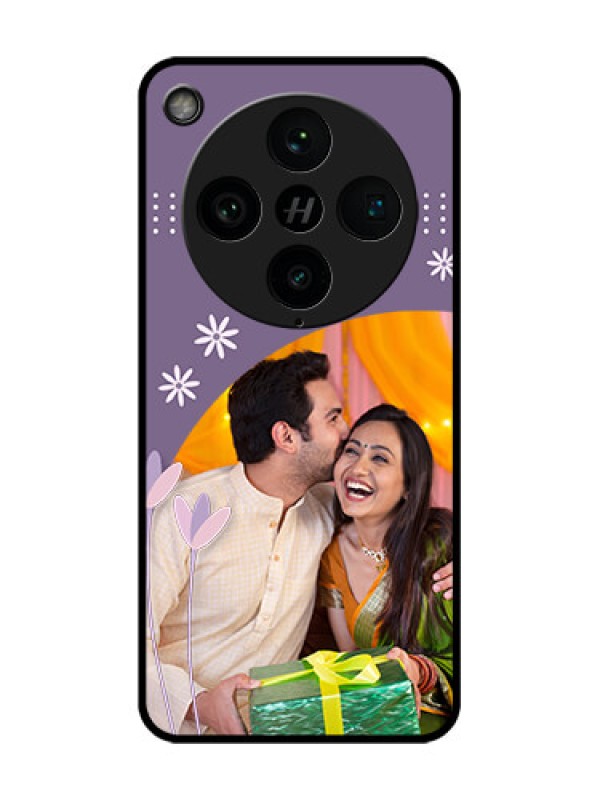 Custom Find X8 Pro 5G Custom Glass Phone Case - Lavender Flowers Design