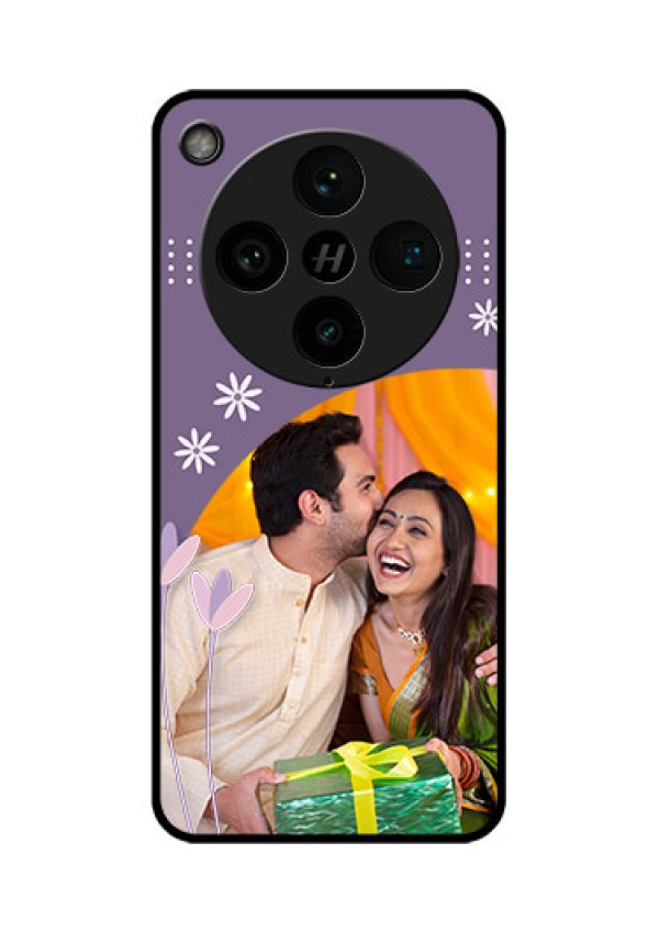 Find X8 Pro 5G Custom Glass Phone Case - Lavender Flowers Design