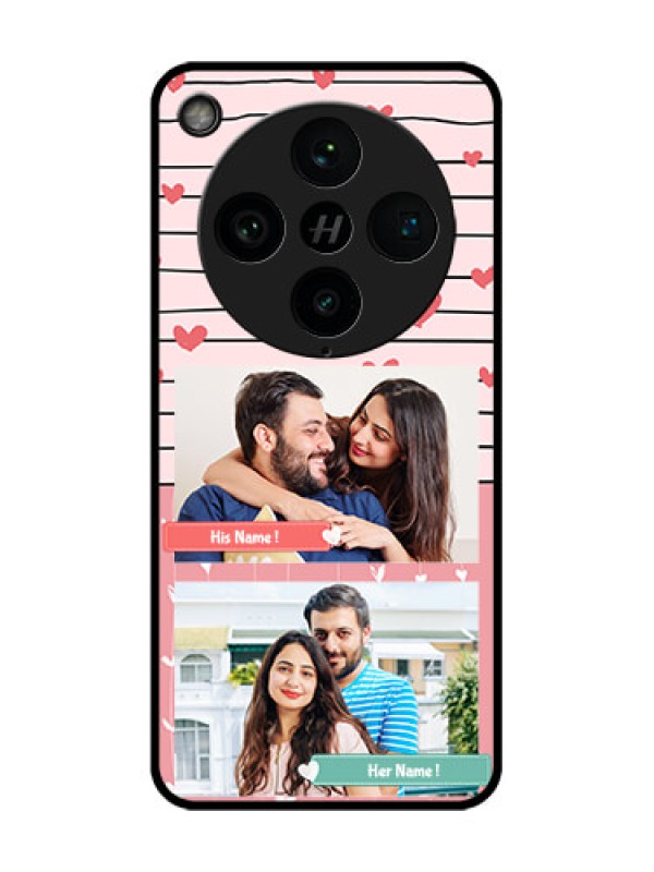 Custom Find X8 Pro 5G Custom Glass Phone Case - Photo With Heart Design