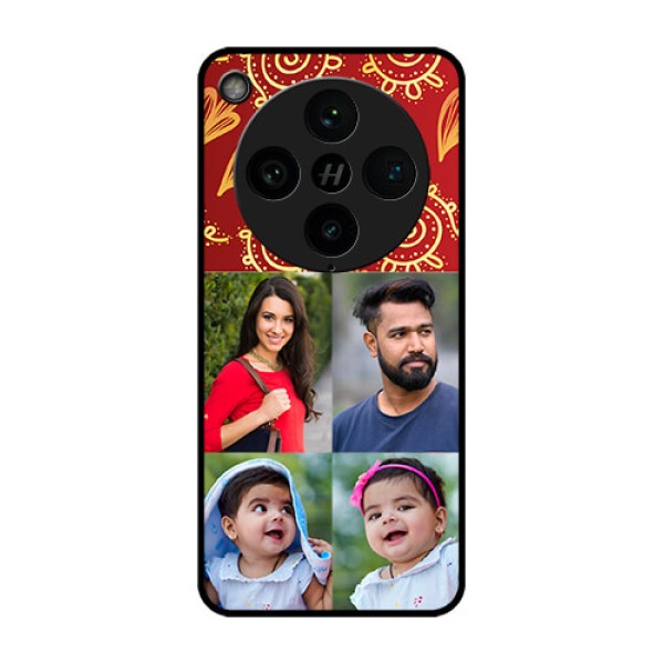 Find X8 Pro 5G Custom Glass Phone Case - 4 Image Traditional Design