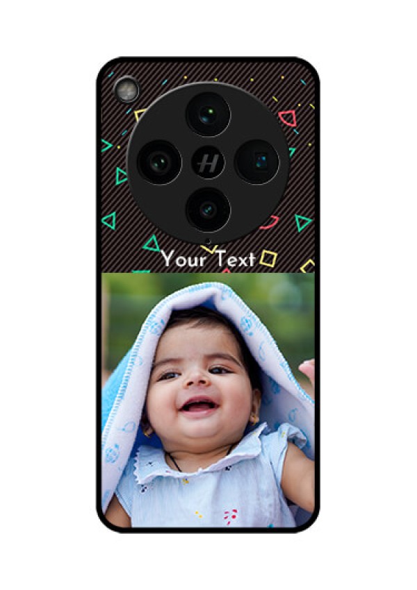 Find X8 Pro 5G Custom Glass Phone Case - With Confetti Birthday Design