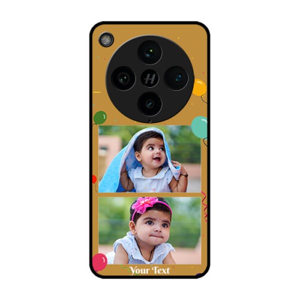 Find X8 Pro 5G Custom Glass Phone Case - Image Holder With Birthday Celebrations Design