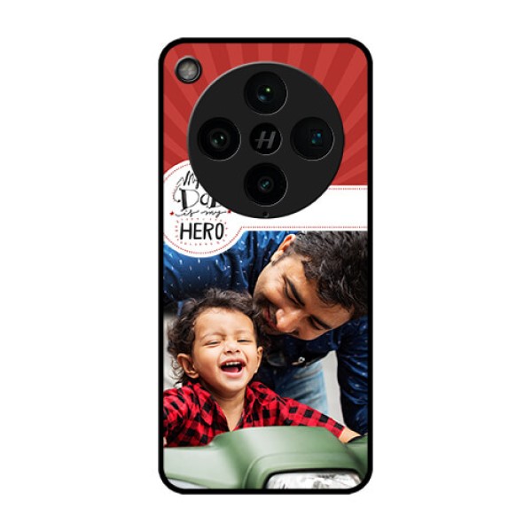 Find X8 Pro 5G Custom Glass Phone Case - My Dad Hero Design