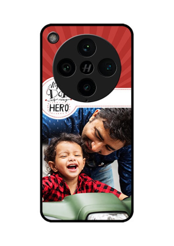 Find X8 Pro 5G Custom Glass Phone Case - My Dad Hero Design