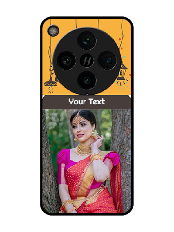 Custom Find X8 Pro 5G Custom Glass Phone Case - With Family Picture And Icons