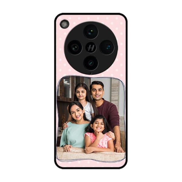 Find X8 Pro 5G Custom Glass Phone Case - Family With Dots Design