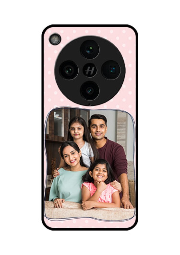 Find X8 Pro 5G Custom Glass Phone Case - Family With Dots Design