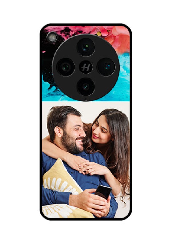 Find X8 Pro 5G Custom Glass Phone Case - Quote With Acrylic Painting Design
