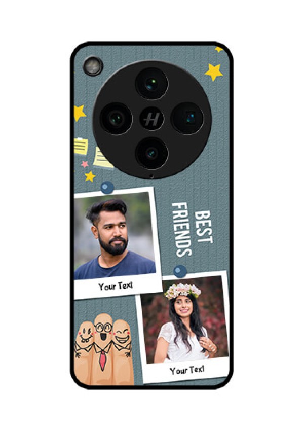 Find X8 Pro 5G Custom Glass Phone Case - Sticky Frames And Friendship Design