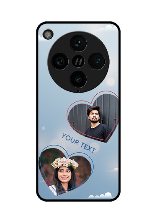 Find X8 Pro 5G Custom Glass Phone Case - Blue Color Couple Design