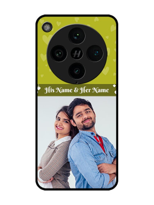 Custom Find X8 Pro 5G Custom Glass Phone Case - You and Me Heart Design