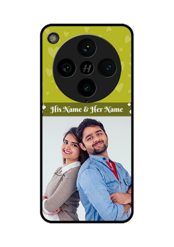 Find X8 Pro 5G Custom Glass Phone Case - You and Me Heart Design