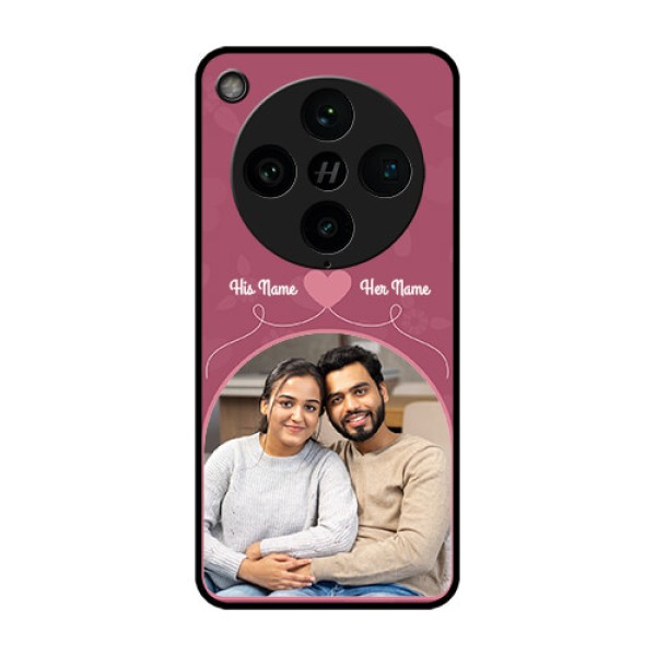 Find X8 Pro 5G Custom Glass Phone Case - Love Floral Design Find X8 Pro 5G Custom Glass Phone Case - Love Floral Design