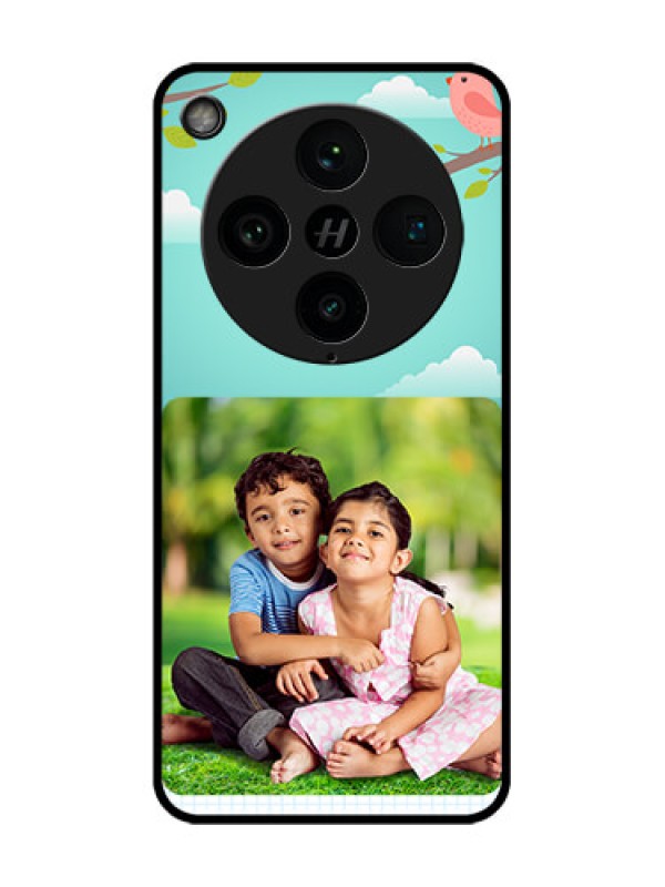 Custom Find X8 Pro 5G Custom Glass Phone Case - Doodle Love Design