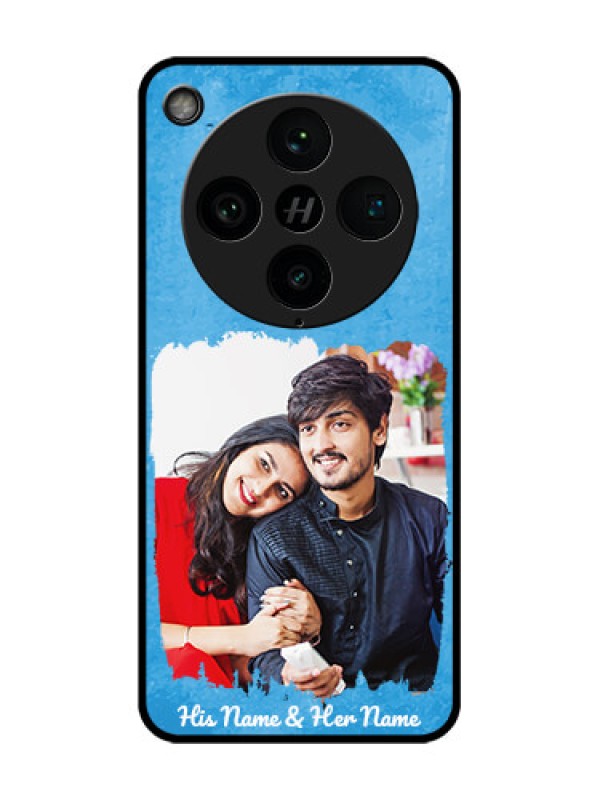 Custom Oppo Find X8 Pro 5G Custom Glass Phone Case - Blue Color Vintage Design