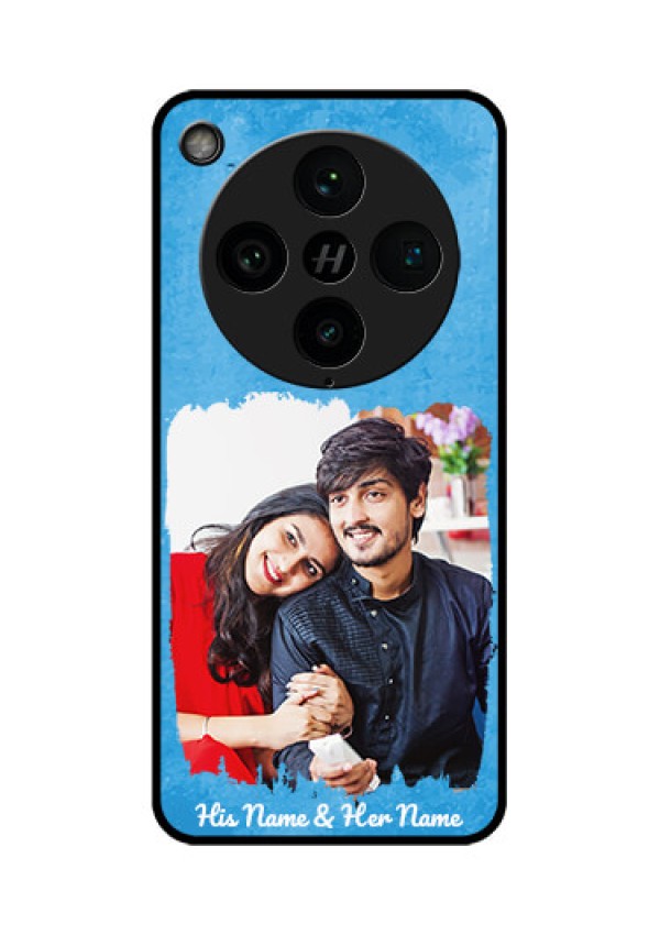 Oppo Find X8 Pro 5G Custom Glass Phone Case - Blue Color Vintage Design