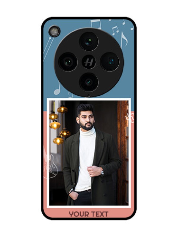 Custom Find X8 Pro 5G Custom Glass Phone Case - With Color Musical Note Design