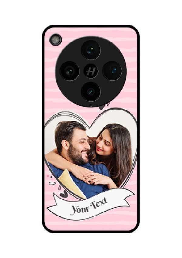 Find X8 Pro 5G Custom Glass Phone Case - Vintage Heart Design