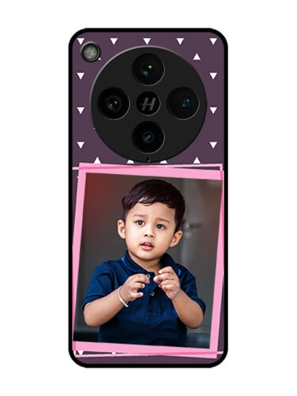 Custom Find X8 Pro 5G Custom Glass Phone Case - Triangle Pattern Dotted Design