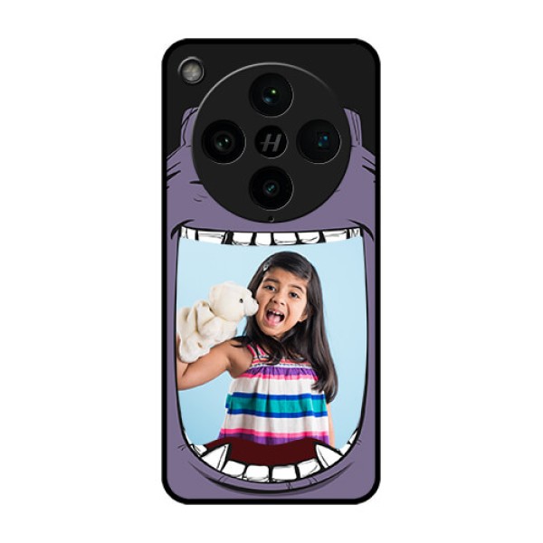 Find X8 Pro 5G Custom Glass Phone Case - Angry Monster Design