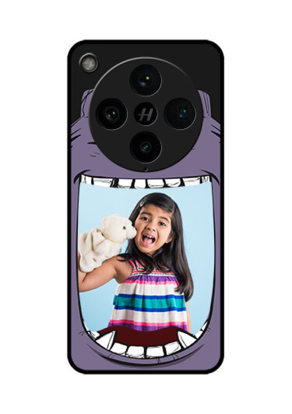 Find X8 Pro 5G Custom Glass Phone Case - Angry Monster Design