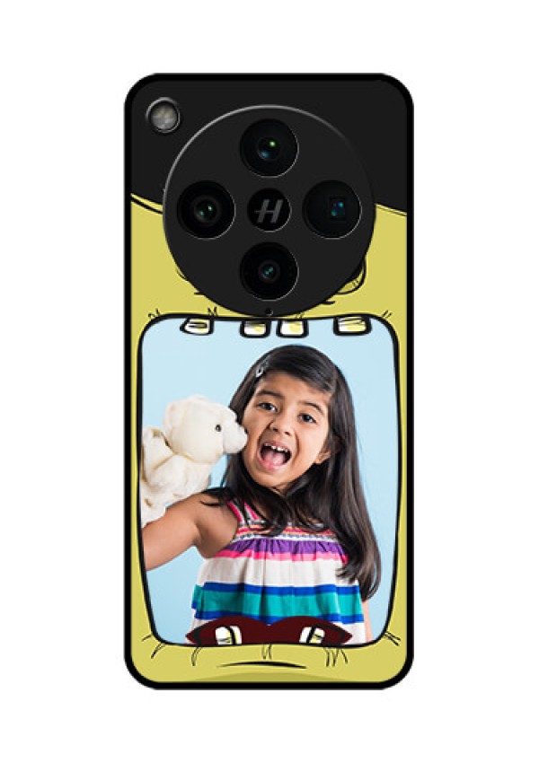 Find X8 Pro 5G Custom Glass Phone Case - Cartoon Monster Back Case Design