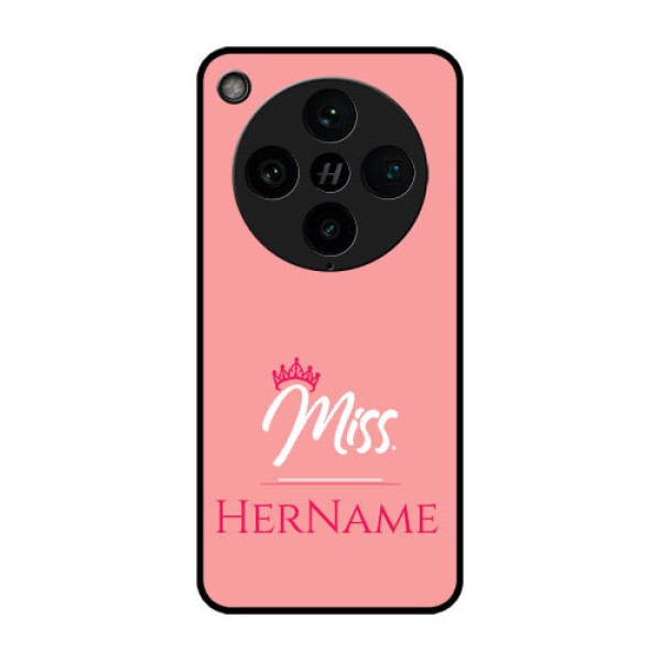 Find X8 Pro 5G Custom Glass Phone Case - Mrs With Name Design