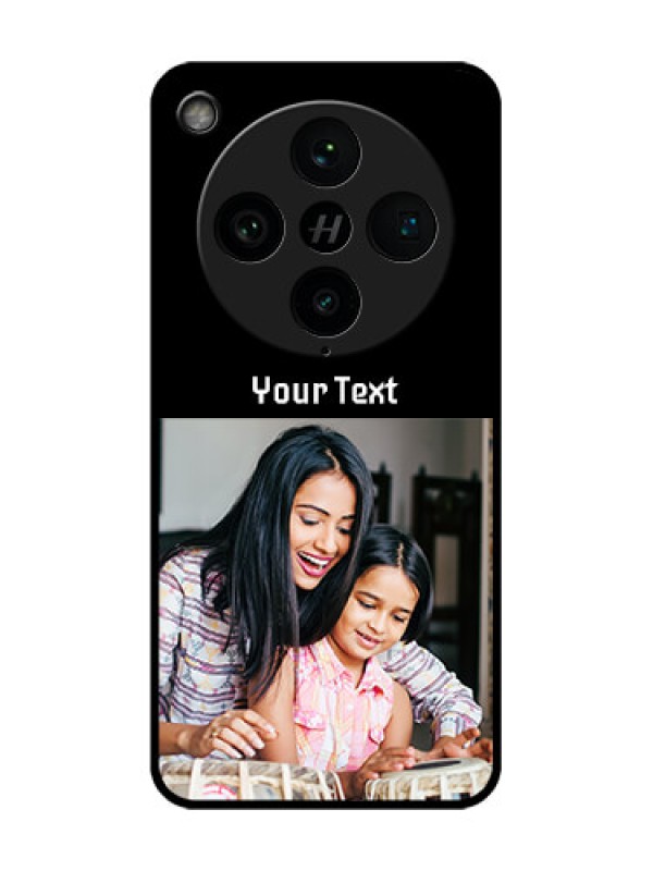 Custom Find X8 Pro 5G Custom Glass Phone Case - Photo With Name Design