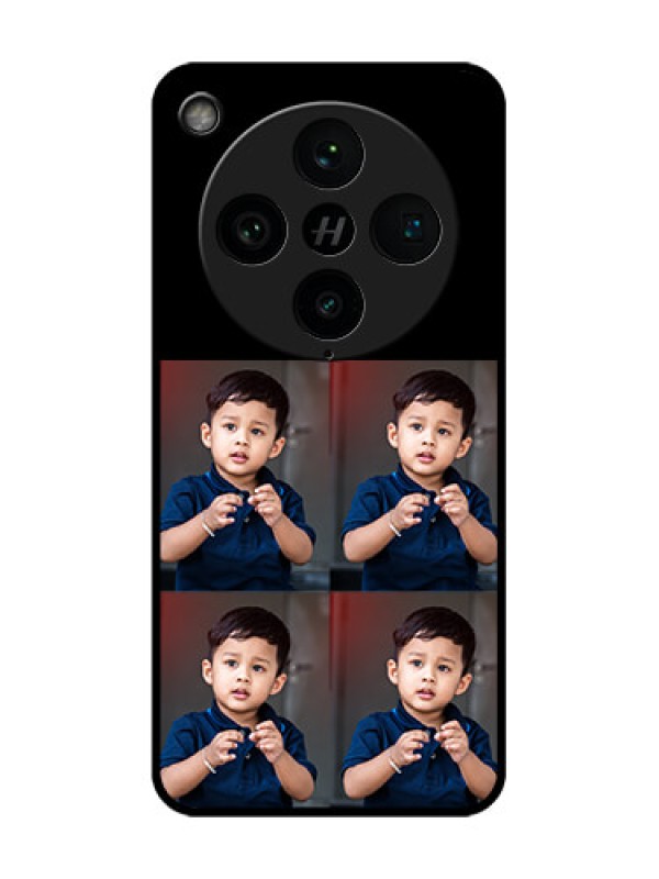 Custom Find X8 Pro 5G Custom Glass Phone Case - 4 Image Holder Design