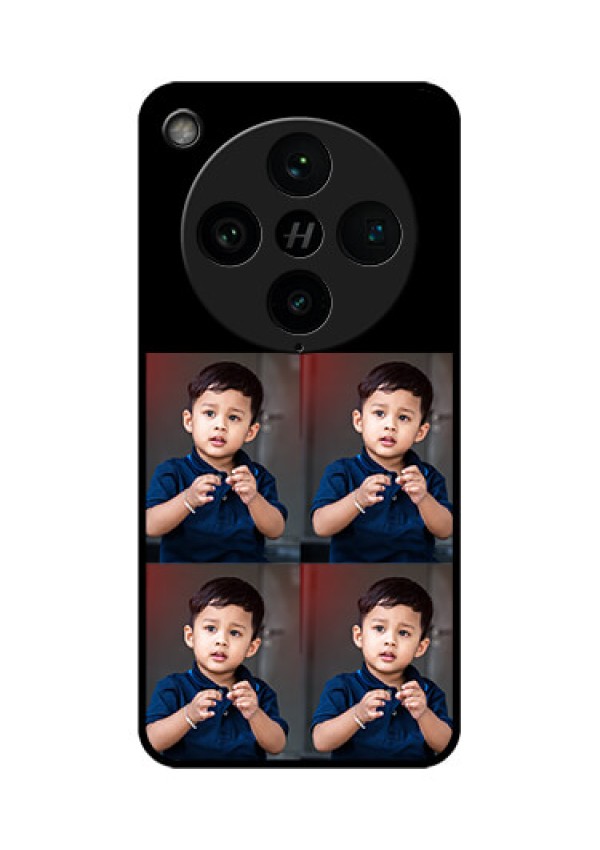 Find X8 Pro 5G Custom Glass Phone Case - 4 Image Holder Design