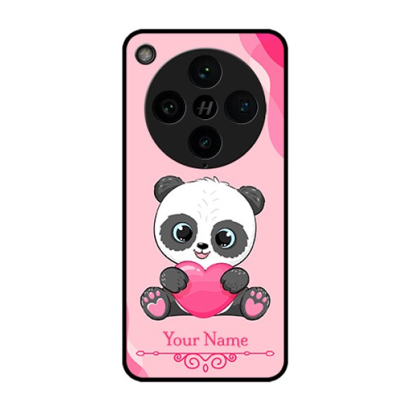 Find X8 Pro 5G Custom Glass Phone Case - Cute Panda Design Find X8 Pro 5G Custom Glass Phone Case - Cute Panda Design