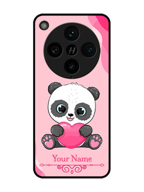Custom Find X8 Pro 5G Custom Glass Phone Case - Cute Panda Design