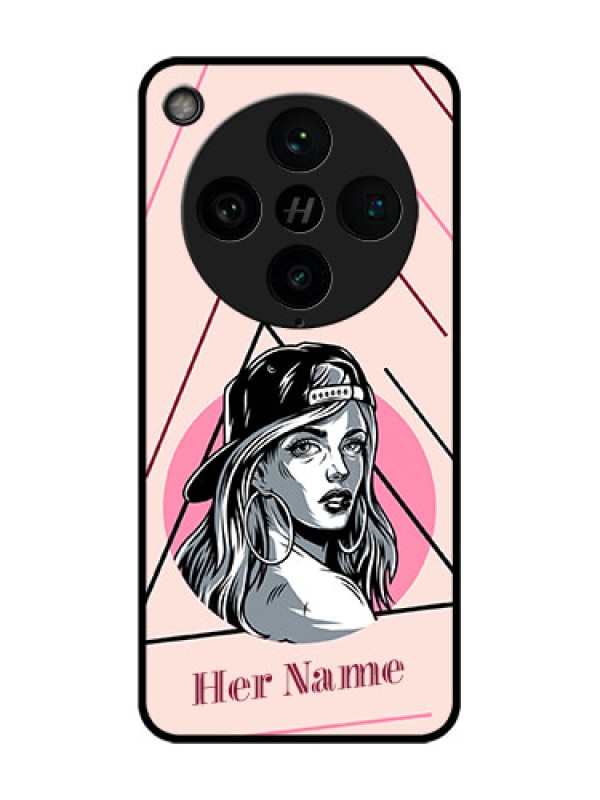 Custom Find X8 Pro 5G Custom Glass Phone Case - Rockstar Girl Design