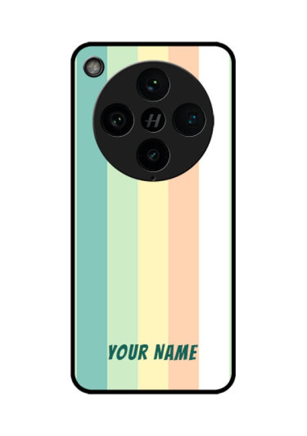 Find X8 Pro 5G Custom Glass Phone Case - Multi - Colour Stripes Design