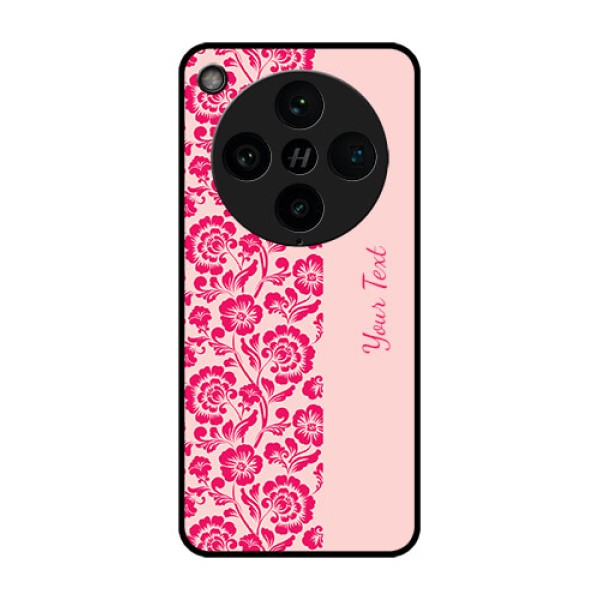 Find X8 Pro 5G Custom Glass Phone Case - Attractive Floral Pattern Design Find X8 Pro 5G Custom Glass Phone Case - Attractive Floral Pattern Design