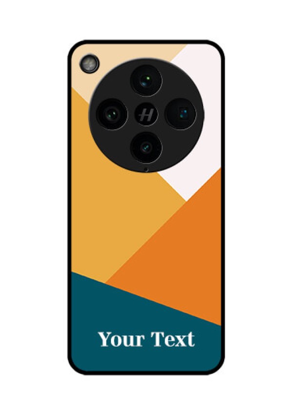 Find X8 Pro 5G Custom Glass Phone Case - Stacked Multi - Colour Design