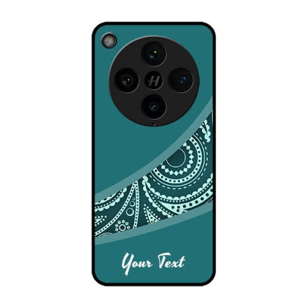 Find X8 Pro 5G Custom Glass Phone Case - Semi Visible Floral Design