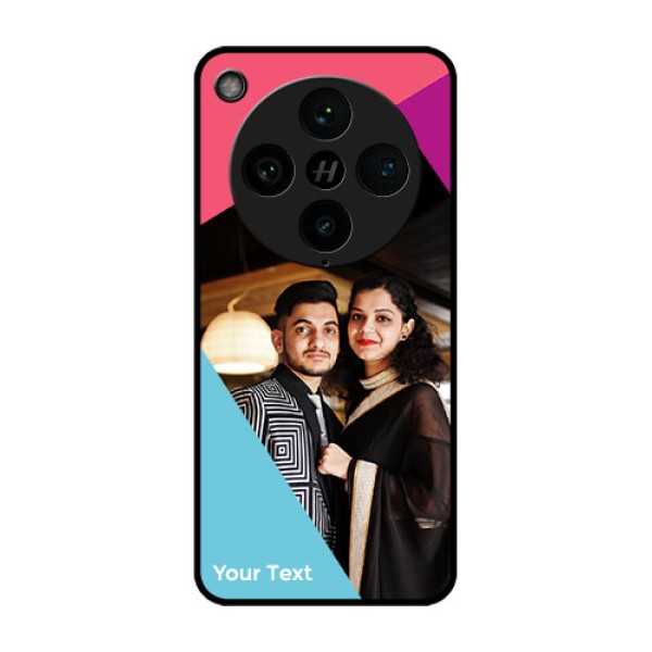 Find X8 Pro 5G Custom Glass Phone Case - Stacked Triple Colour Design Find X8 Pro 5G Custom Glass Phone Case - Stacked Triple Colour Design