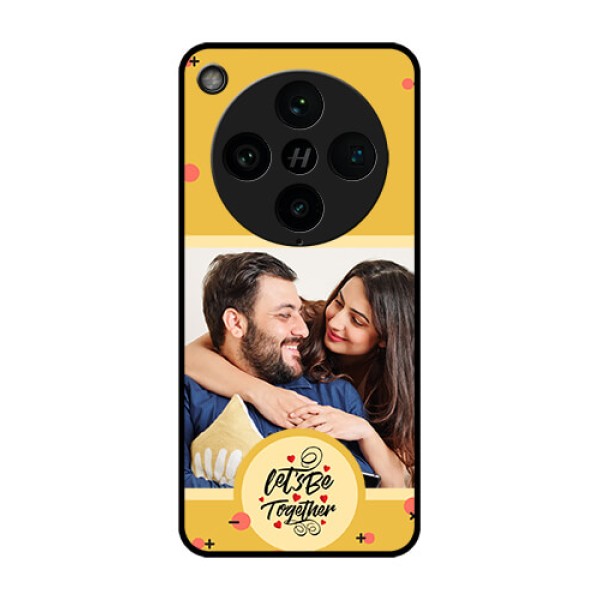 Find X8 Pro 5G Custom Glass Phone Case - Lets Be Together Design
