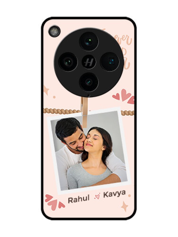 Custom Find X8 Pro 5G Custom Glass Phone Case - Forever And Ever Love Design