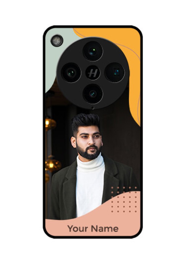 Find X8 Pro 5G Custom Glass Phone Case - Tri - Coloured Overlay Design
