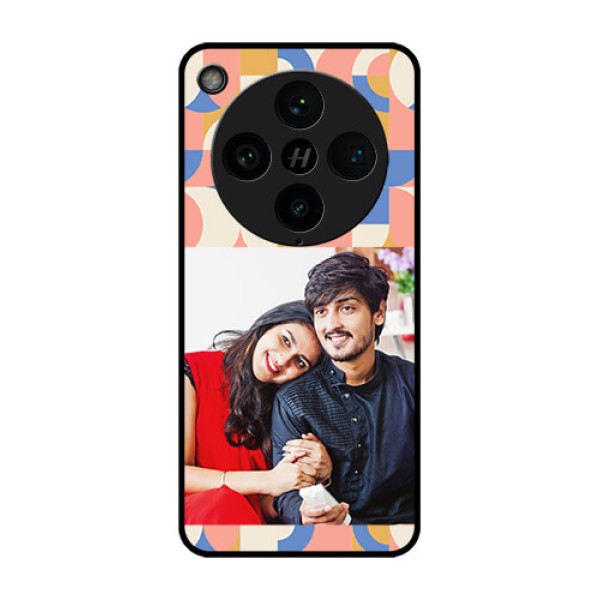 Find X8 Pro 5G Custom Glass Phone Case - Semi - Circle Maze Pattern Design Find X8 Pro 5G Custom Glass Phone Case - Semi - Circle Maze Pattern Design