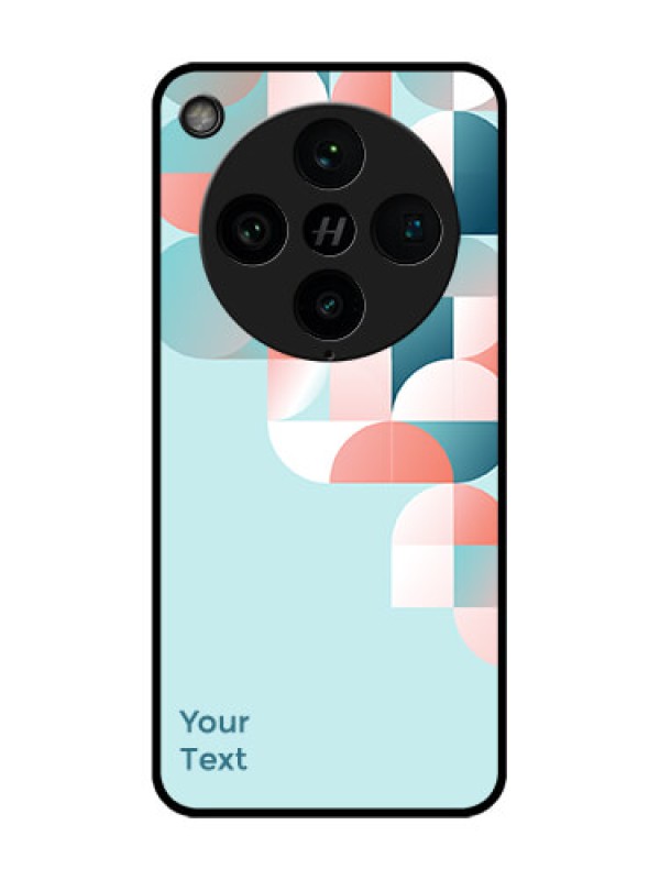 Custom Find X8 Pro 5G Custom Glass Phone Case - Stylish Semi - Circle Pattern Design