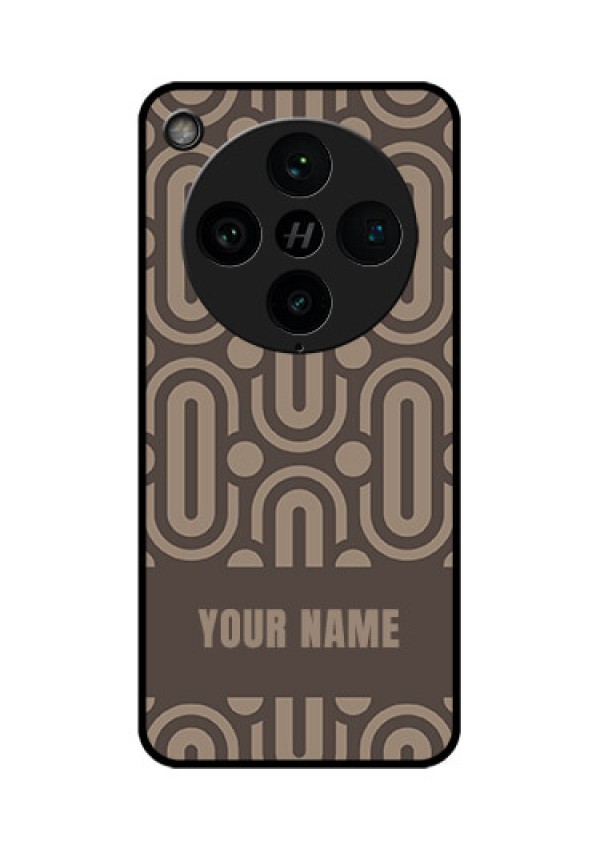 Find X8 Pro 5G Custom Glass Phone Case - Captivating Zero Pattern Design