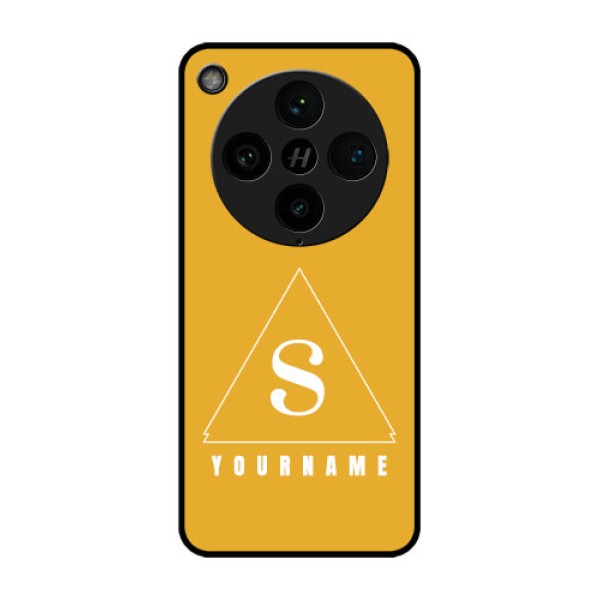 Find X8 Pro 5G Custom Glass Phone Case - Simple Triangle Design