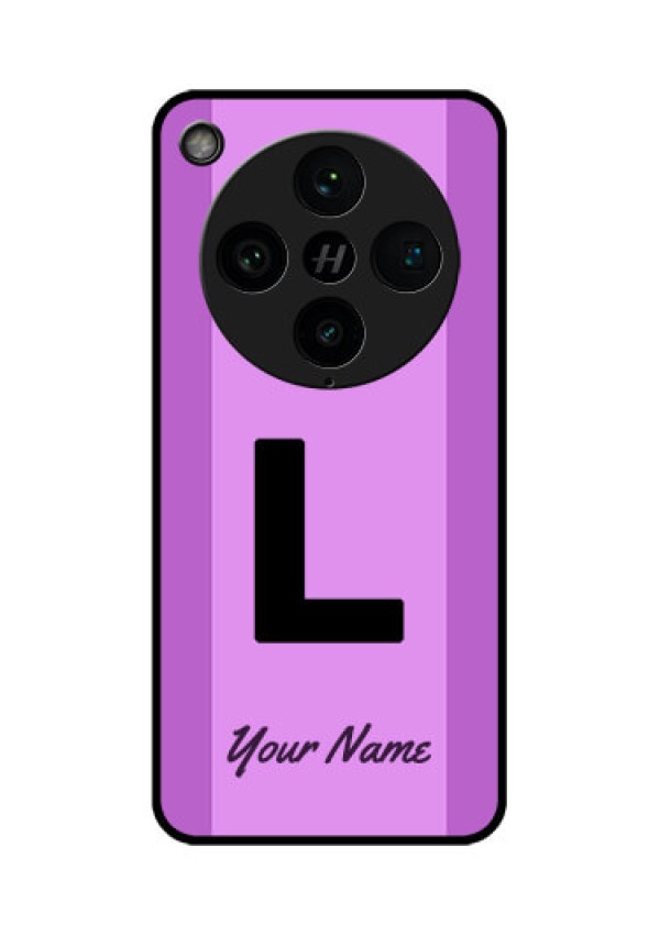 Find X8 Pro 5G Custom Glass Phone Case - Tricolor Custom Text Design