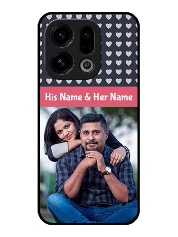 Custom Oppo Find X9 5G Custom Glass Phone Case - Love Symbols Design
